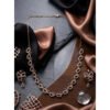 Graceful Women's Brass Silver Plated Necklace set