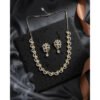 Graceful Women's Brass Silver Plated Necklace set