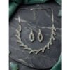 Beautiful Women's Brass Silver Plated Necklace set