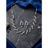 Beautiful Women's Brass Silver Plated Necklace set