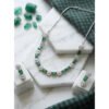Beautiful Women's Brass Silver Plated Necklace set