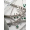 Pretty Women's Brass Silver Plated Necklace set
