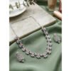 Sensational Women's Brass Silver Plated Necklace set
