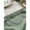 Sensational Women's Brass Silver Plated Necklace set
