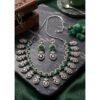 Sensational Women's Brass Silver Plated Necklace set