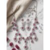 Sensational Women's Brass Silver Plated Necklace set