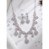Sensational Women's Brass Silver Plated Necklace set