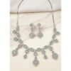 Sensational Women's Brass Silver Plated Necklace set