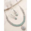 Sensational Women's Brass Silver Plated Necklace set