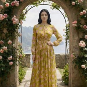 Aurelia Blossom Maxi Dress