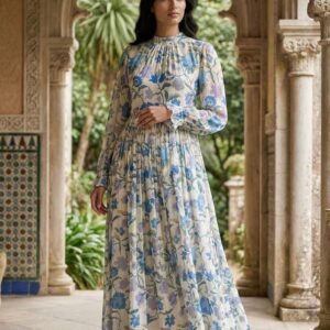 Delphine Sky Maxi Dress