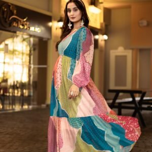 Mosaic Melody Maxi Dress