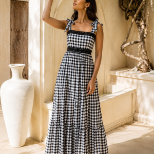 Gingham Reverie Maxi Dress