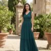 Emerald Green Tiered Maxi Dress