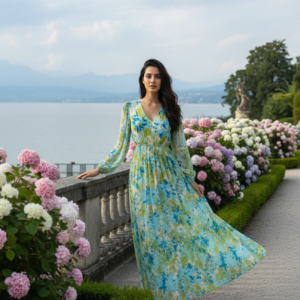 Willow Wave Maxi Dress