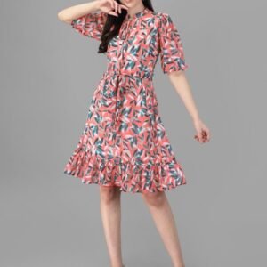 dresses for Women western wear Dark Peach Dress