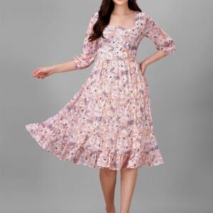 dresses for womens Light Peach Color