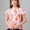 Misty Rose Floral Womens Top